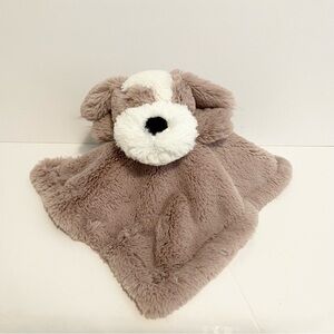 Puppy Dog Baby Lovey Brown Tan Soft Cuddle Toy Plush Big Head Baby Dog